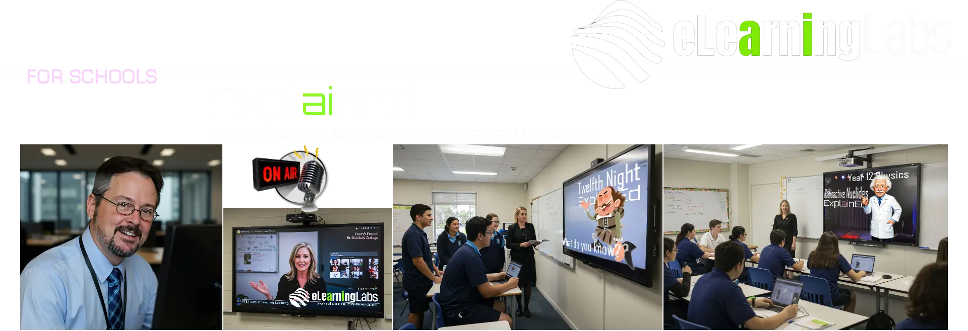 ExplainED on-demand, interactive classroom lessons from eLearningLabs ExplainEd on-demand, interactive classroom lessons